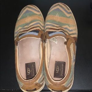 Worn Ugg x Pendleton slip-ons size 8